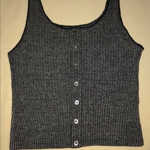 Gray tan top! Good condition comfortable top